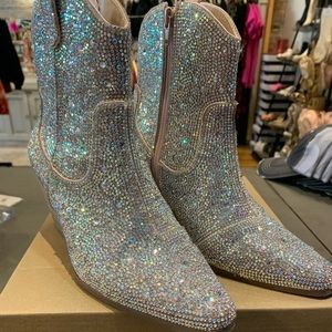 Matisse Harlow Boot Clear Rhinestone 8
